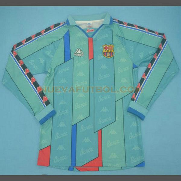 segunda camiseta barcelona ml 1996-1997 azul hombre