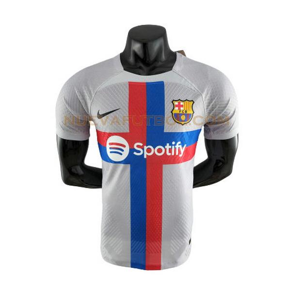 segunda camiseta barcelona player 2022 2023 gris hombre