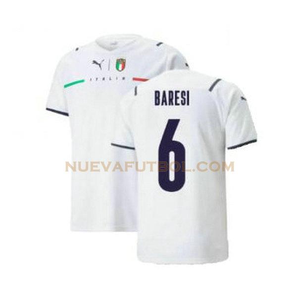 segunda camiseta baresi 6 italia 2021 2022 blanco hombre