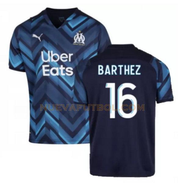 segunda camiseta barthez 16 marsella 2021 2022 azul hombre