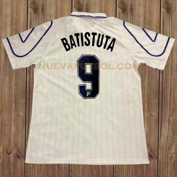 segunda camiseta batistuta fiorentina 1997-1998 blanco hombre