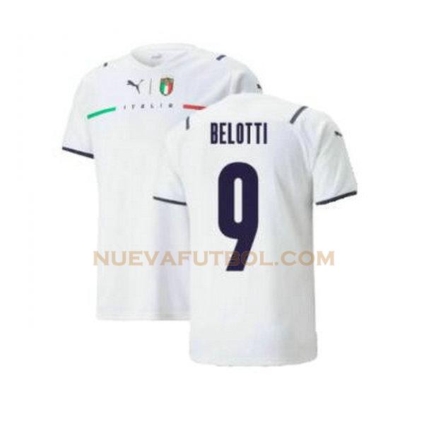 segunda camiseta belotti 9 italia 2021 2022 blanco hombre
