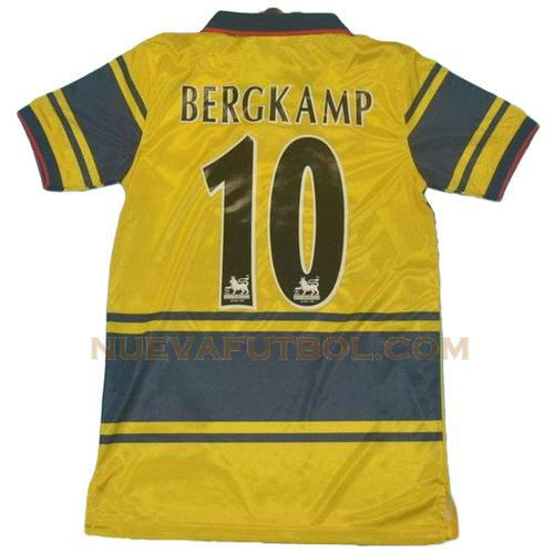 segunda camiseta bergkamp 10 arsenal 1997 hombre