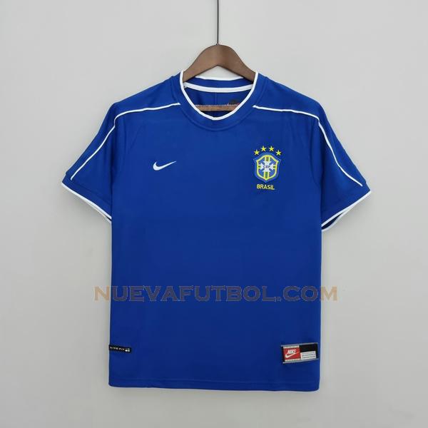 segunda camiseta brasil 1998 azul hombre