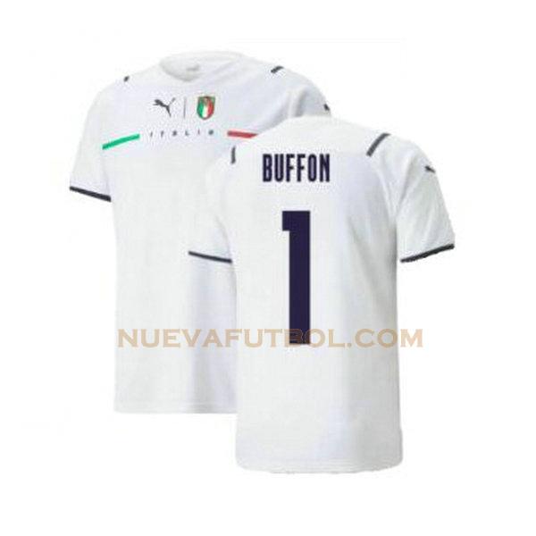 segunda camiseta buffon 1 italia 2021 2022 blanco hombre