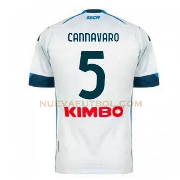 segunda camiseta cannavaro 5 nápoles 2020-2021 hombre
