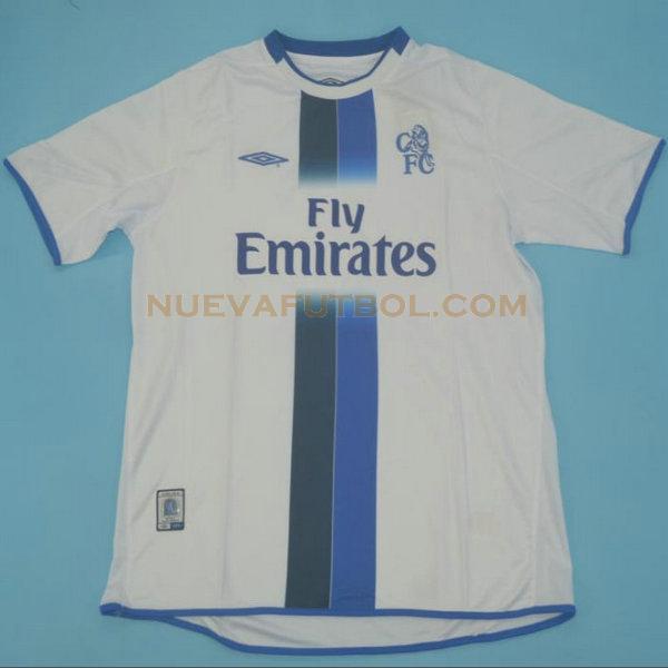 segunda camiseta chelsea 2003-2005 blanco hombre
