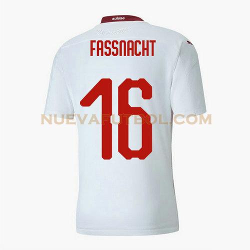 segunda camiseta christian fassnacht 16 suiza 2020 hombre