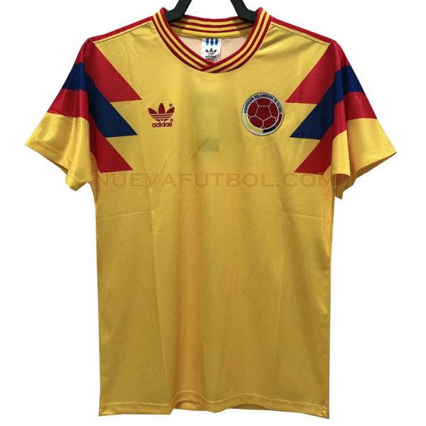 segunda camiseta colombia 1990 yellow hombre