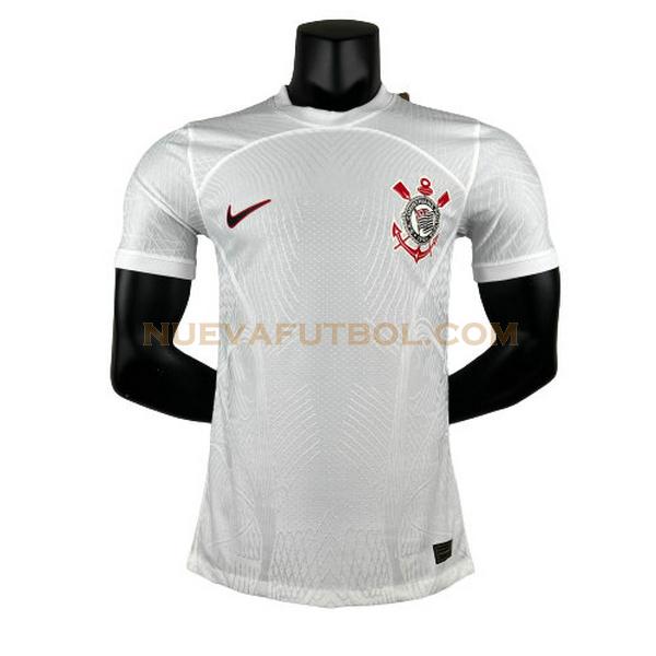 segunda camiseta corinthians paulista player 2023 2024 blanco hombre