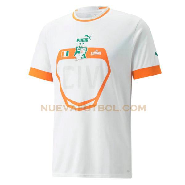 segunda camiseta costa de marfil tailandia 2022 blanco hombre