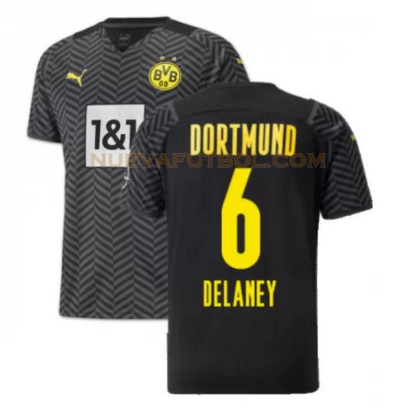 segunda camiseta delaney 6 borussia dortmund 2021 2022 negro hombre