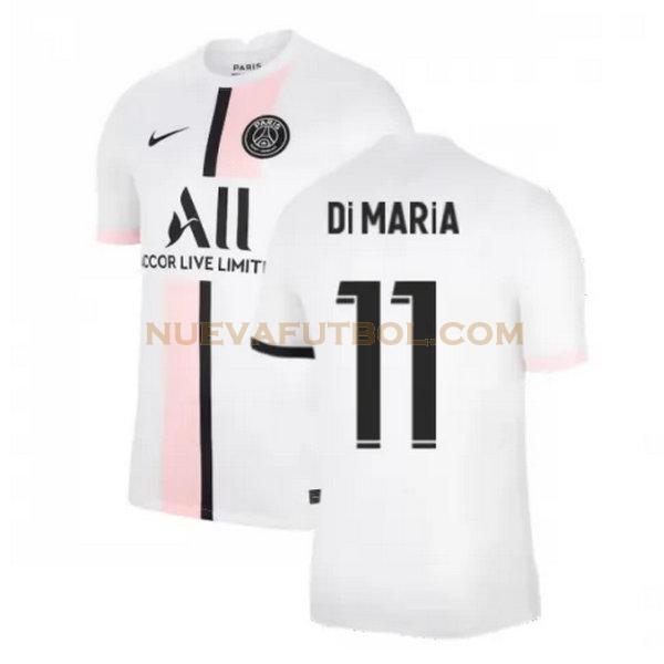 segunda camiseta di maria 11 paris saint germain 2021 2022 blanco hombre