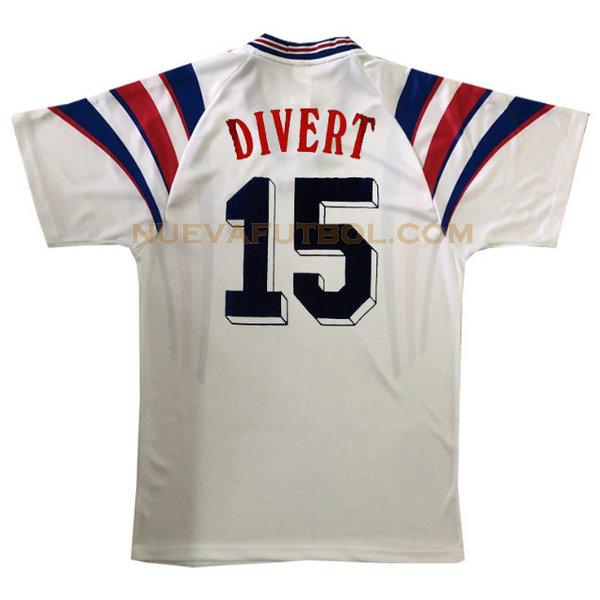segunda camiseta divert 15 francia 1996 blanco hombre