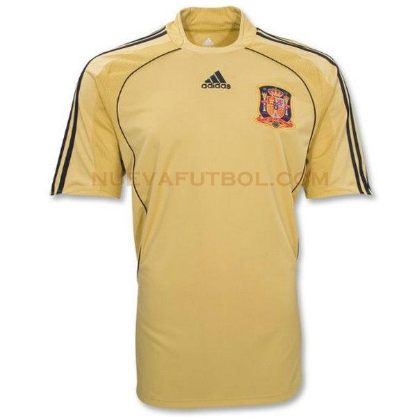 segunda camiseta españa 2008 amarillo hombre