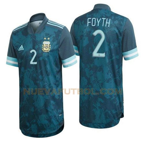 segunda camiseta foyth 2 argentina 2020 hombre