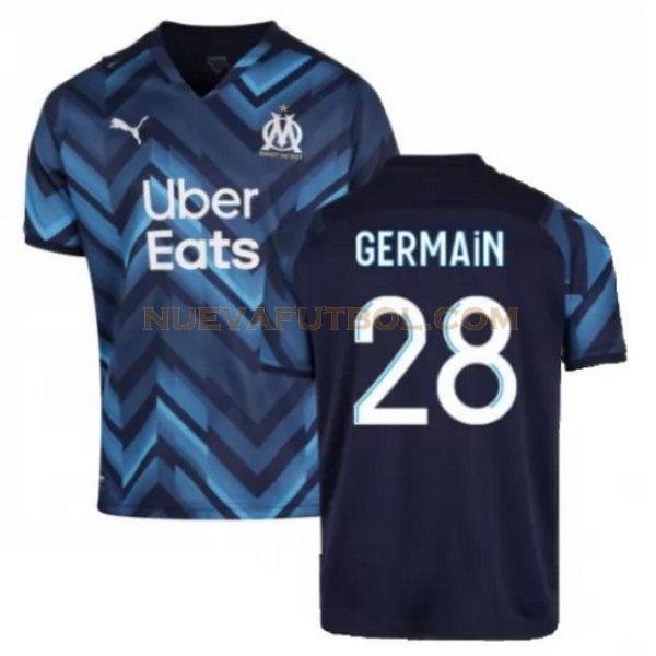 segunda camiseta germain 28 marsella 2021 2022 azul hombre