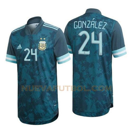 segunda camiseta gonzalez 24 argentina 2020 hombre
