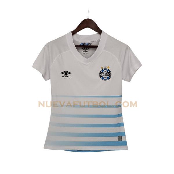 segunda camiseta grêmio fbpa 2021 2022 blanco mujer