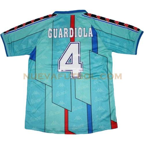 segunda camiseta guardiola 4 barcelona 1996-1997 hombre