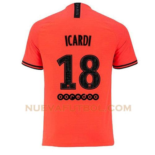 segunda camiseta icardi 18 paris saint germain jordan 2020 hombre