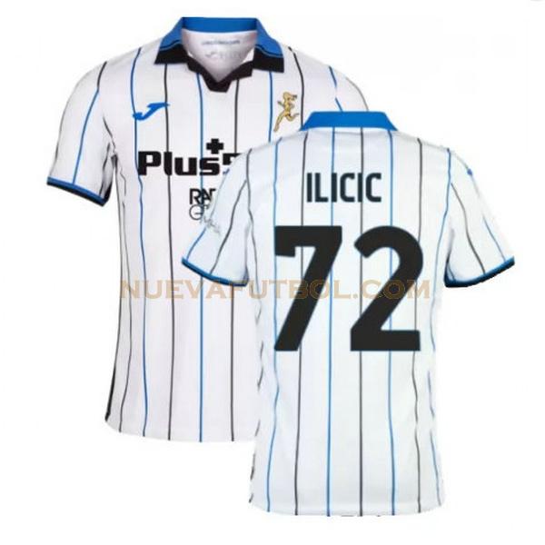 segunda camiseta ilicic 72 atalanta bc 2021 2022 blanco hombre