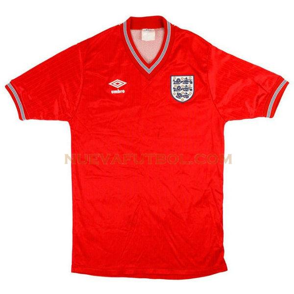 segunda camiseta inglaterra 1984-1987 rojo hombre