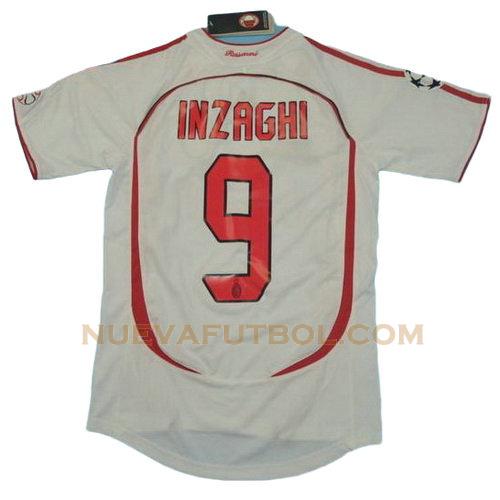 segunda camiseta inzaghi 9 ac milan 2006-2007 hombre