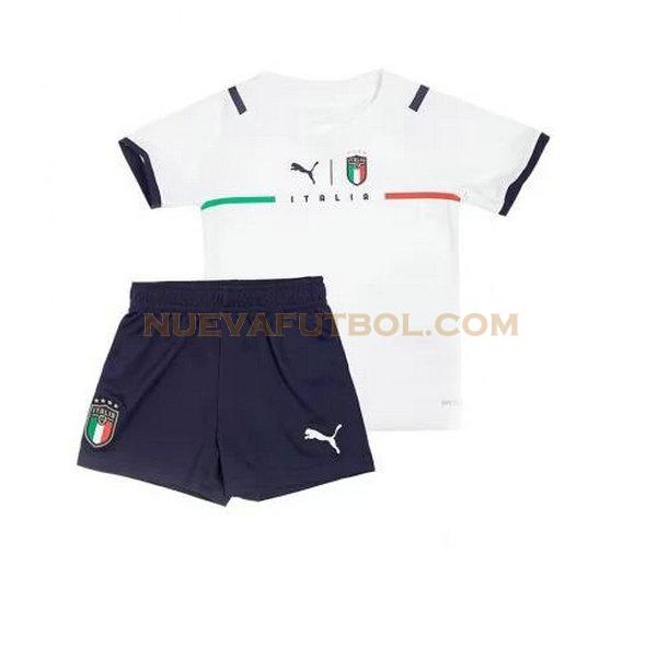 segunda camiseta italia 2021 2022 blanco niño
