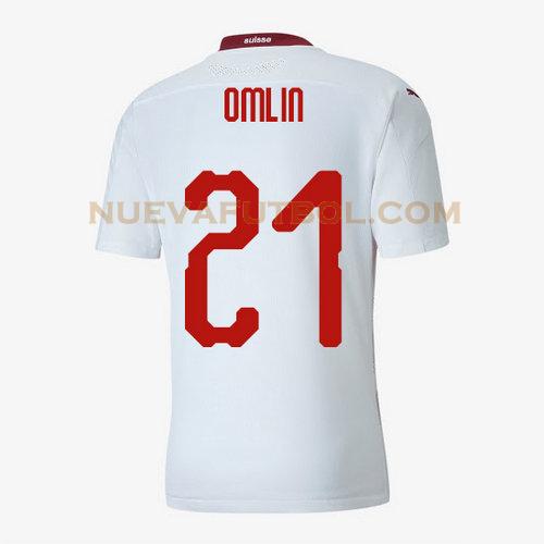 segunda camiseta jonas omlin 21 suiza 2020 hombre