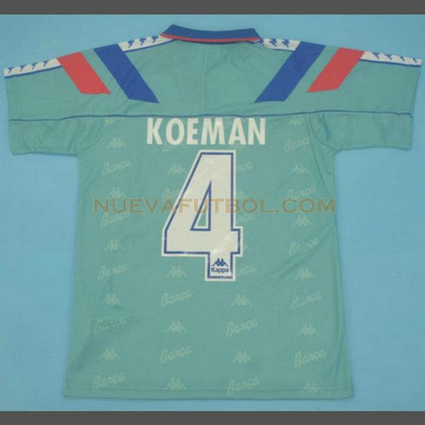segunda camiseta koeman 4 barcelona 1992-1995 azul hombre