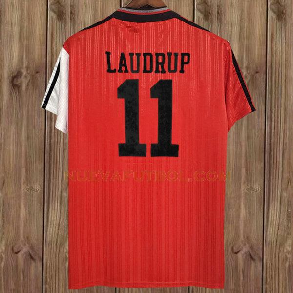 segunda camiseta laudrup 11 glasgow rangers 1995-1996 rojo hombre