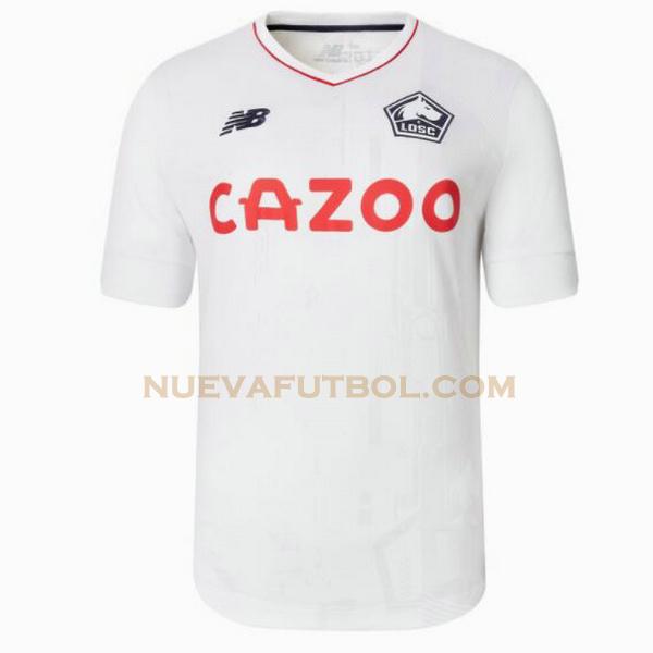 segunda camiseta lille osc 2022 2023 blanco hombre