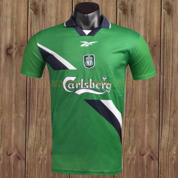 segunda camiseta liverpool 1999-2000 verde hombre