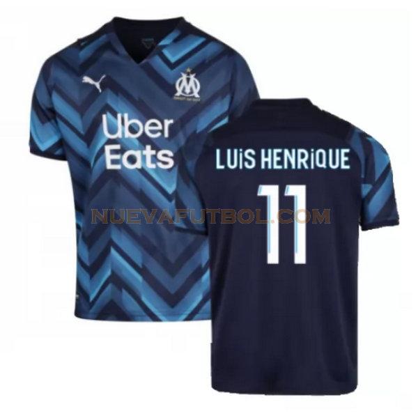 segunda camiseta luis henrique 11 marsella 2021 2022 azul hombre