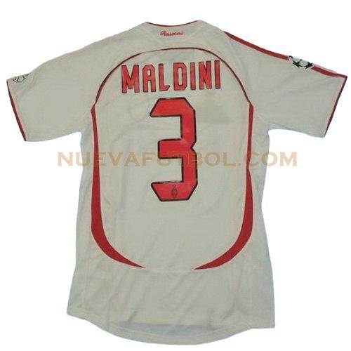 segunda camiseta maldini 3 ac milan 2006-2007 hombre