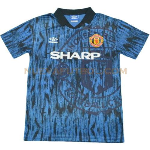 segunda camiseta manchester united 1992-1993 hombre