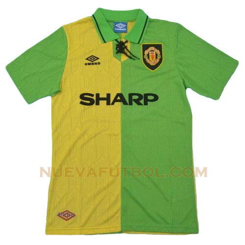 segunda camiseta manchester united 1992-1994 hombre