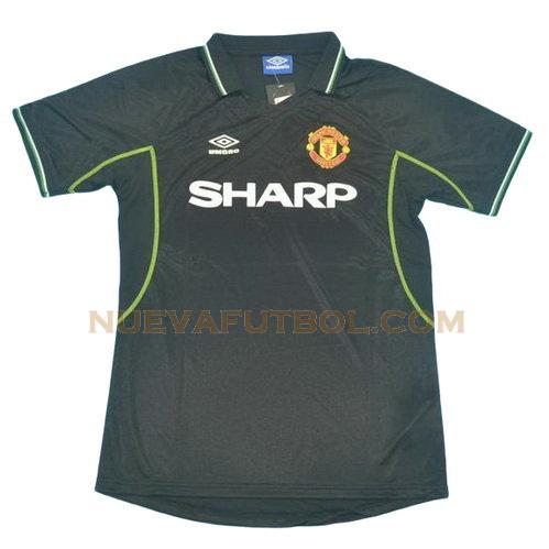 segunda camiseta manchester united 1998-1999 hombre