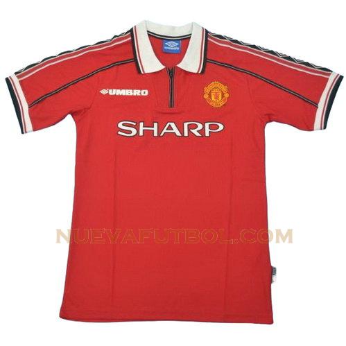 segunda camiseta manchester united 1998 hombre
