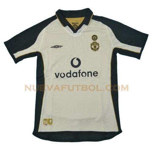 segunda camiseta manchester united 2000-2001 hombre