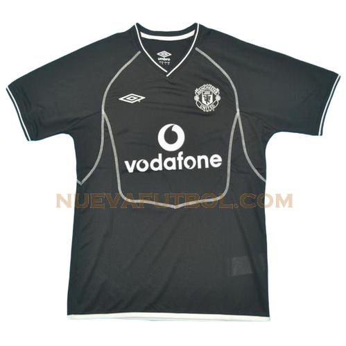 segunda camiseta manchester united 2000-2002 hombre