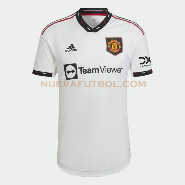 segunda camiseta manchester united 2022 2023 blanco hombre