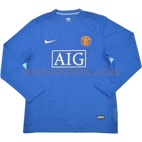 segunda camiseta manchester united ml 2008-2009 hombre