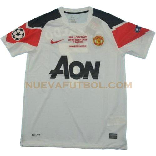 segunda camiseta manchester united ucl 2010-2011 hombre
