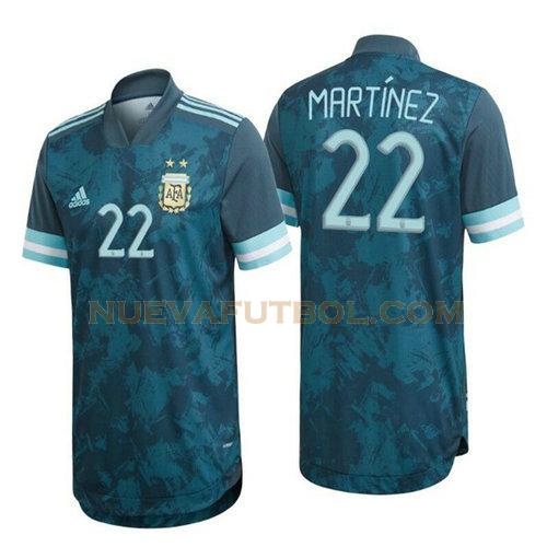 segunda camiseta martinez 22 argentina 2020 hombre