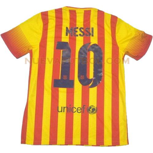 segunda camiseta messi 10 barcelona 2013-2014 hombre