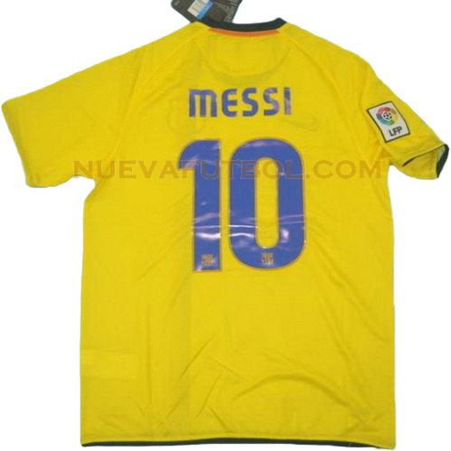 segunda camiseta messi 10 barcelona lfp 2008-2009 hombre