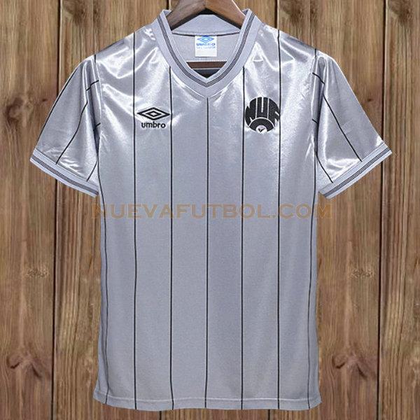 segunda camiseta newcastle united 1983-1985 gris