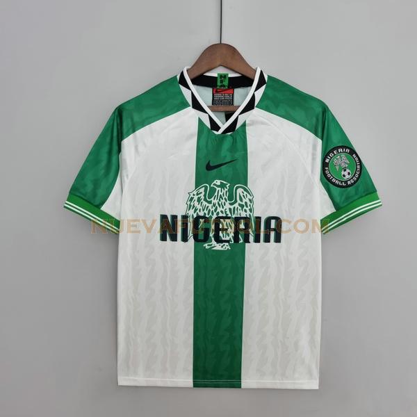 segunda camiseta nigeria 1995 1998 blanco verde hombre